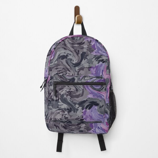 Item preview, Flowered Purple Grey Swirl Abstract Art Pattern Design designed and sold by Geo Artwork.