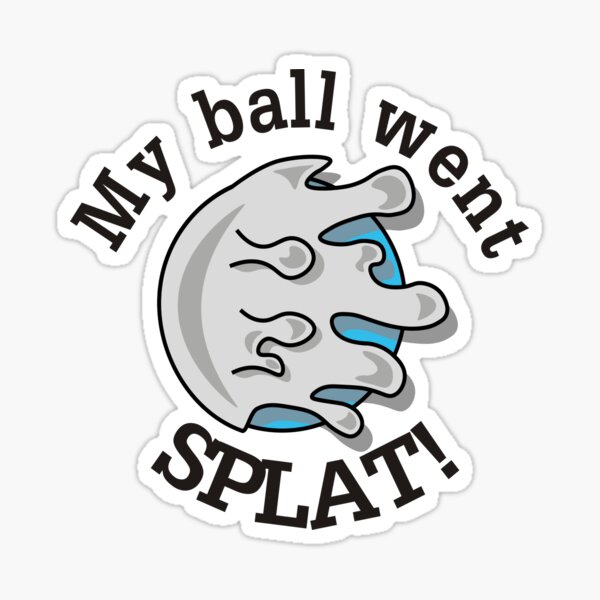 Vista previa del artículo con la obra «Mi bola fue Splat», diseñado y vendido por fionakzn.