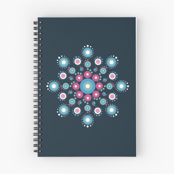 Item preview, Dotty Mandala Blue Pink And White designed and sold by Funful.