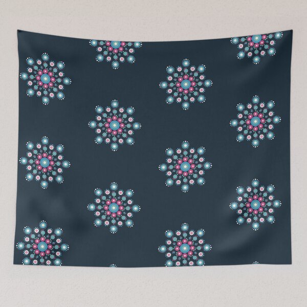 Item preview, Dotty Mandala Blue Pink And White designed and sold by Funful.