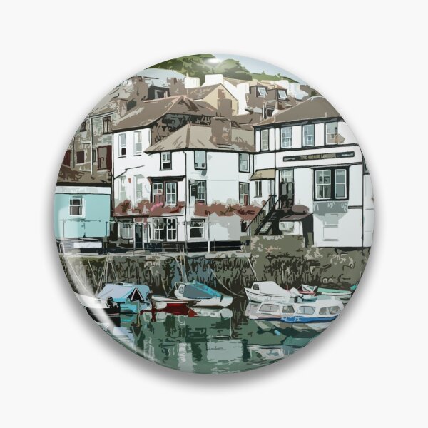 Item preview, Cornwall, Falmouth Harbour. Travel poster. Cornish gift designed and sold by BarbaraGlebska.