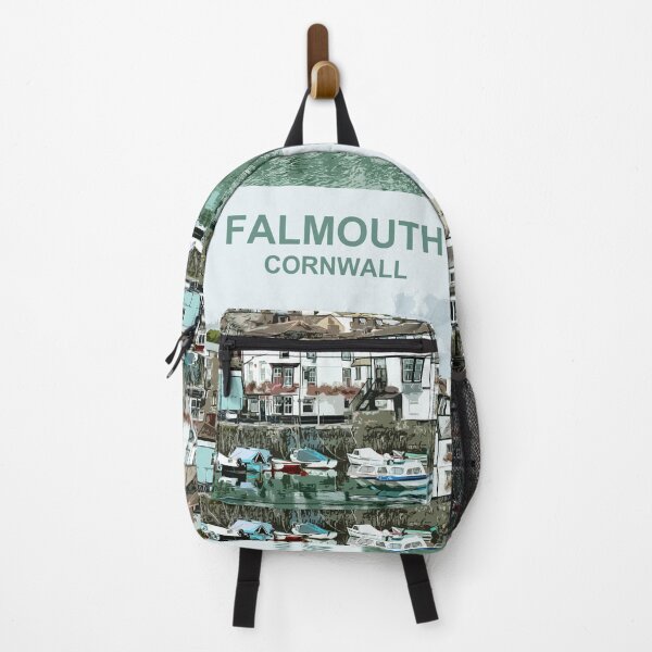 Item preview, Cornwall, Falmouth Harbour. Travel poster. Cornish gift designed and sold by BarbaraGlebska.