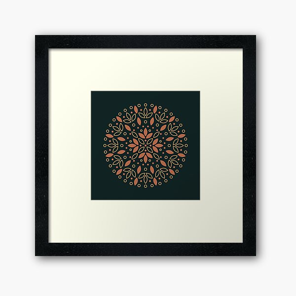Mandala dotted Framed Art Print