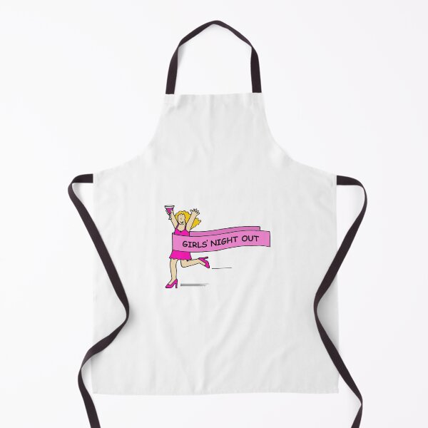 Item preview, Girls' Night Out Cartoon Lady in Pink Running designed and sold by KateTaylor.