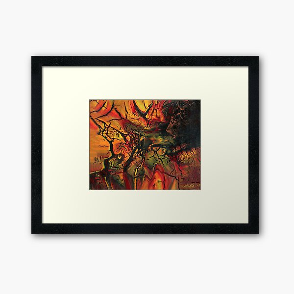 On Fire Framed Art Print