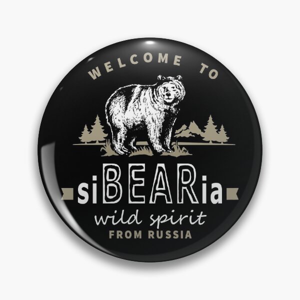 Item preview, Welcome to Siberia with bear from Russia, black edition designed and sold by bye-then.