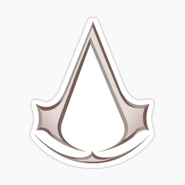 Logotipo de Assassins Creed Arte minimalista Símbolo Muerte desde arriba Águila Pegatina