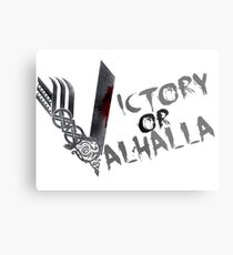 Victory or Valhalla Metal Print