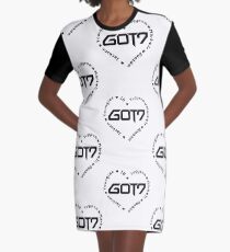 GOT7 Heart Graphic T-Shirt Dress