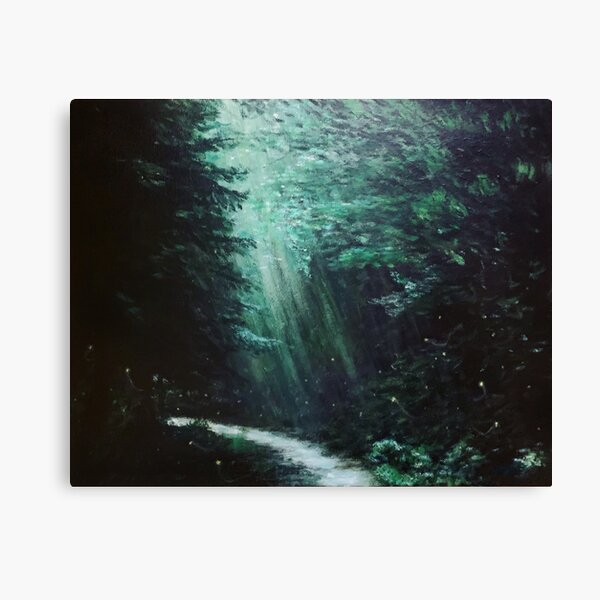 Fireflies Lighting Our Way Back Through The Forest Canvas Print