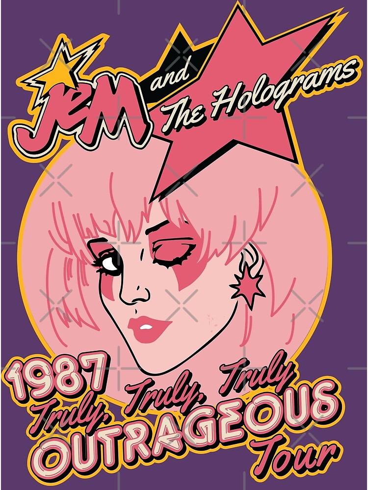 Disover Jem and The Holograms Tour Premium Matte Vertical Poster