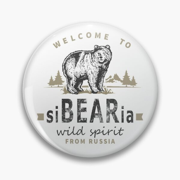 Item preview, Welcome to Siberia with bear from Russia, white edition 2 designed and sold by bye-then.