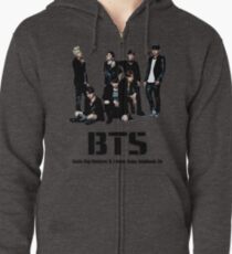BTS Bangtan Boys Zipped Hoodie
