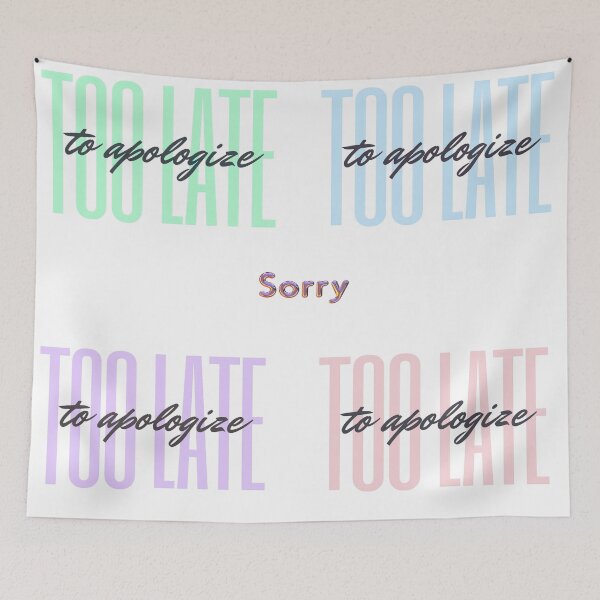 Item preview, Too Late To Apologize Sticker Pack designed and sold by StormyMuse.