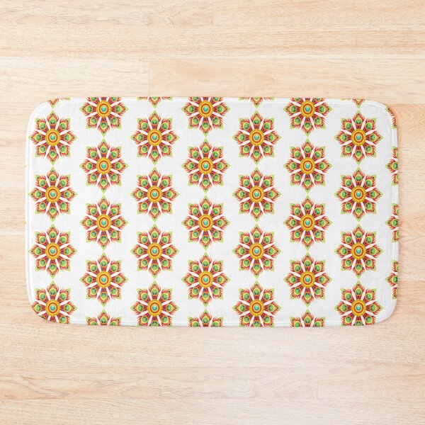 Item preview, Mandala Dotted with orange And Green color -Mandal pattern designed and sold by chetan786.