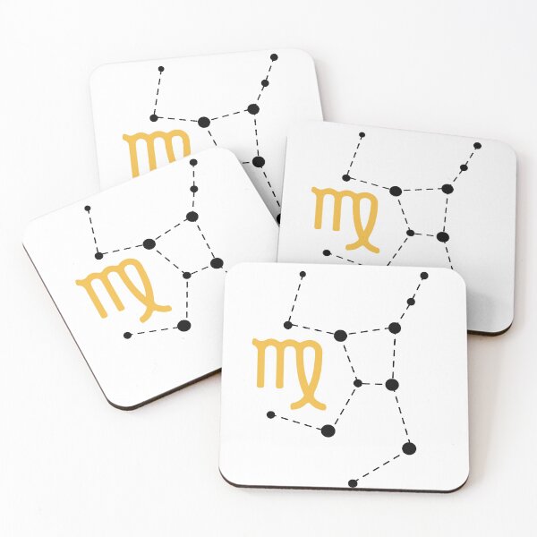 Item preview, Virgo Zodiac Sign with Constellation (Black) designed and sold by Arianna Khalil.