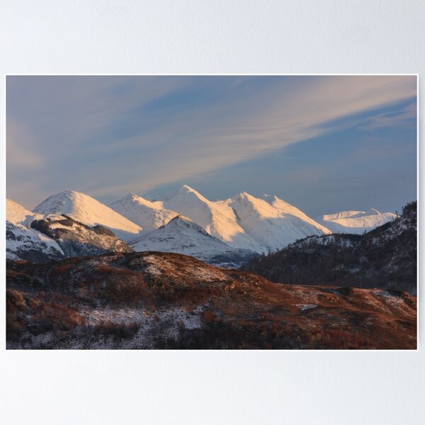 Item preview, Five Sisters of Kintail in Winter Scotland designed and sold by PhotosEcosse.