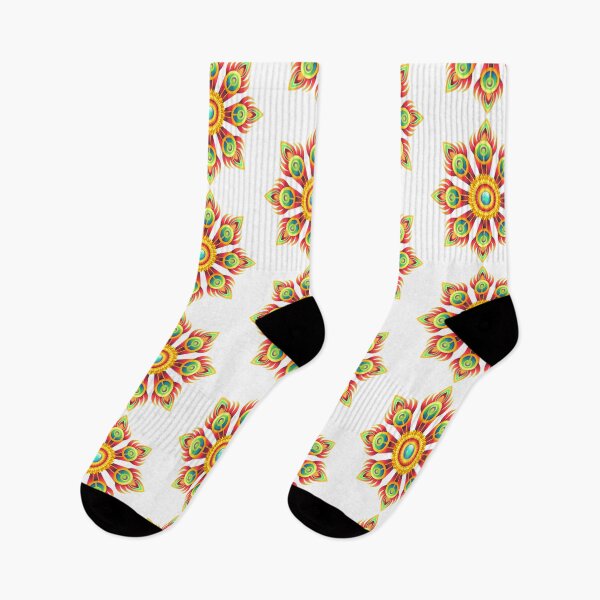 Item preview, Mandala Dotted with orange And Green color -Mandal pattern designed and sold by chetan786.