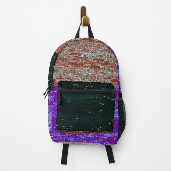 Item preview, Neon Ocean Waves- Purple, Green Peach designed and sold by Retrospun.