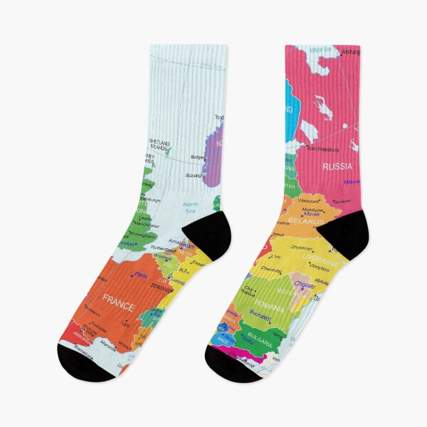 Item preview, Europe Map with the border, countries, capitals and major cities  designed and sold by mashmosh.