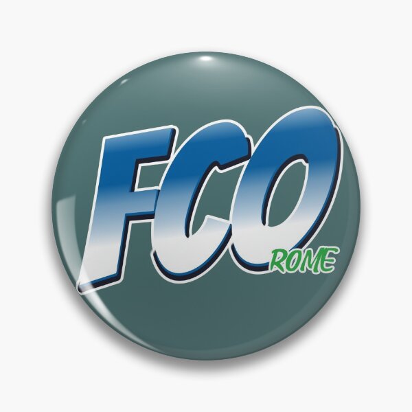 Item preview, FCO, Rome, IATA airport code.  designed and sold by MultistorieDog.