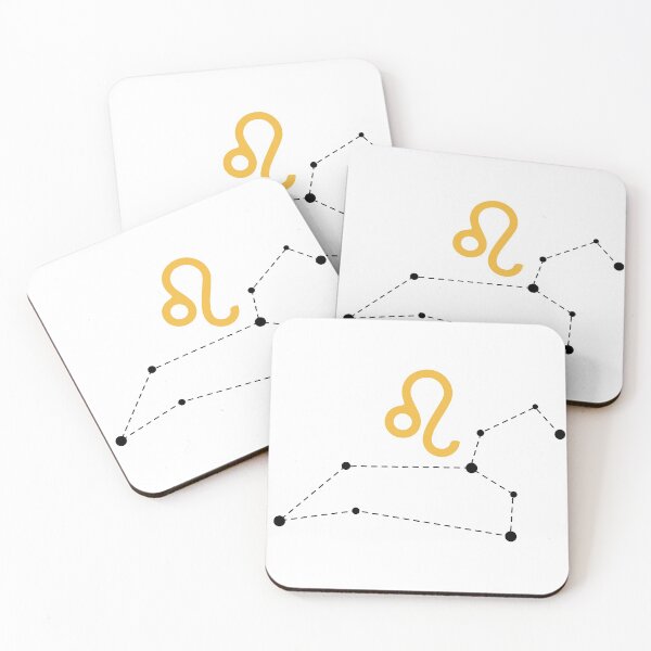 Item preview, Leo Zodiac Sign with Constellation (Black) designed and sold by Arianna Khalil.