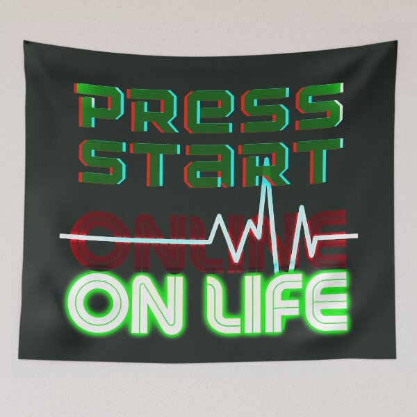 Item preview, Get Offline and Press Start On Life designed and sold by GrynszpanDezign.