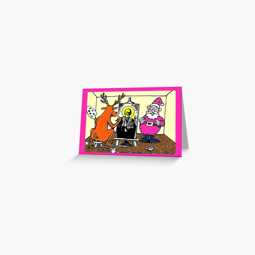 A PORTRAIT OF ST. NICK Greeting Card
