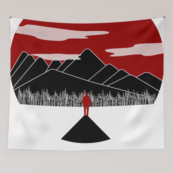 Item preview, Landscape art with Japanese characters designed and sold by baixu.