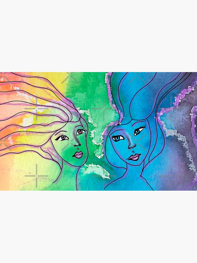 Sisters Water color by mydabug