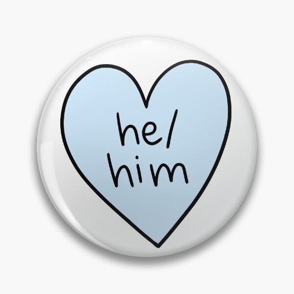 Item preview, He/Him Pronouns (Blue) designed and sold by annabelnied.