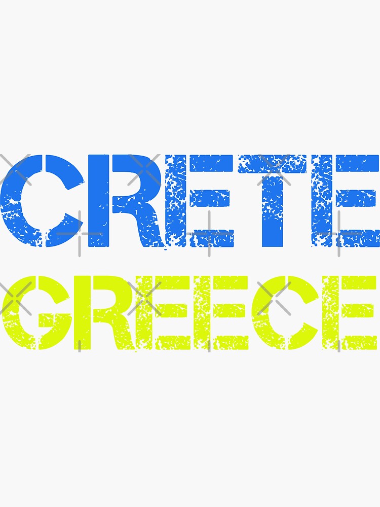 "Crete design" Sticker by Stylehigh Redbubble