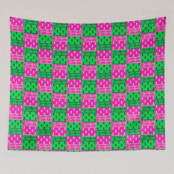 Item preview, Pink and Green Skulls designed and sold by NaomiMarie.