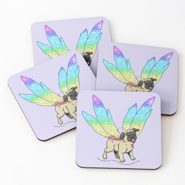 Item preview, Fairy Pug #6 designed and sold by SillWillStudios.