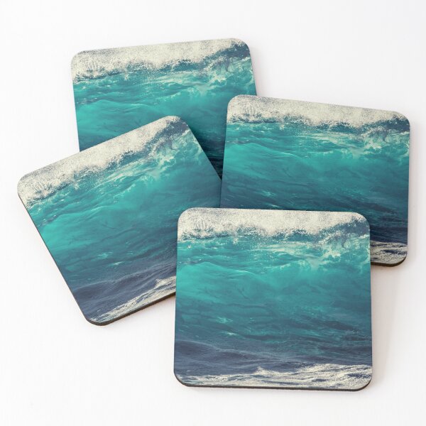 Item preview, Dark blue storm waves, ocean water beach with instagram like filter designed and sold by Sharitka.