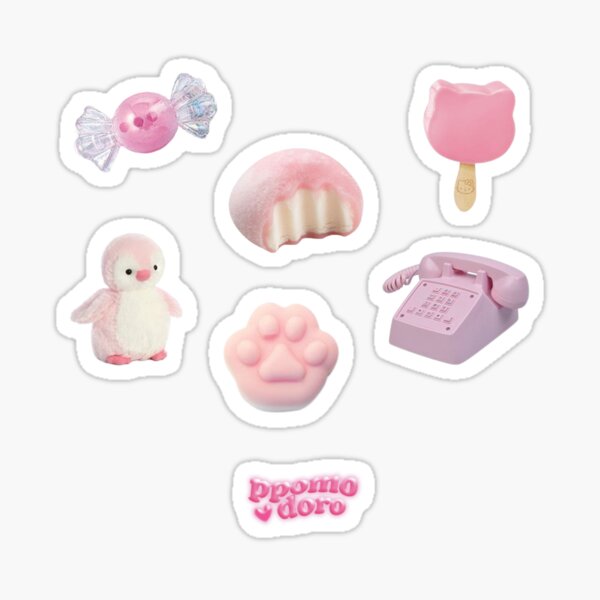 "PINK STICKER PACK!" Sticker for Sale by ppomodoro | Redbubble