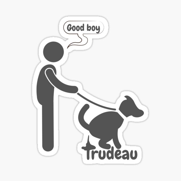 Trudeau Dog 2 Sticker