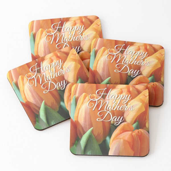 Item preview, Orange tulips with "Happy Mother's Day" designed and sold by archmar.
