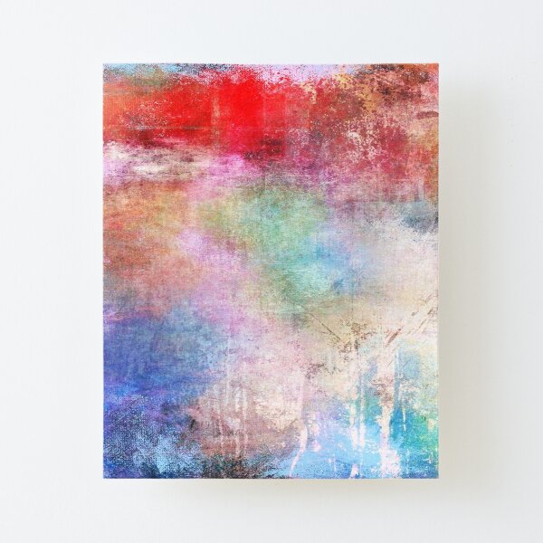Abstract Painting Canvas Mounted Print