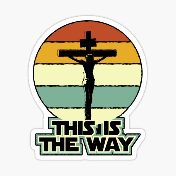 Item preview, This Is The Way Jesus on the Cross Crucifix Vintage Sunrise designed and sold by maximusdoom.