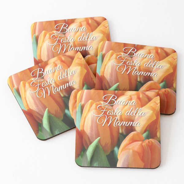 Item preview, Orange tulips with "Buona Festa della Mamma" designed and sold by archmar.