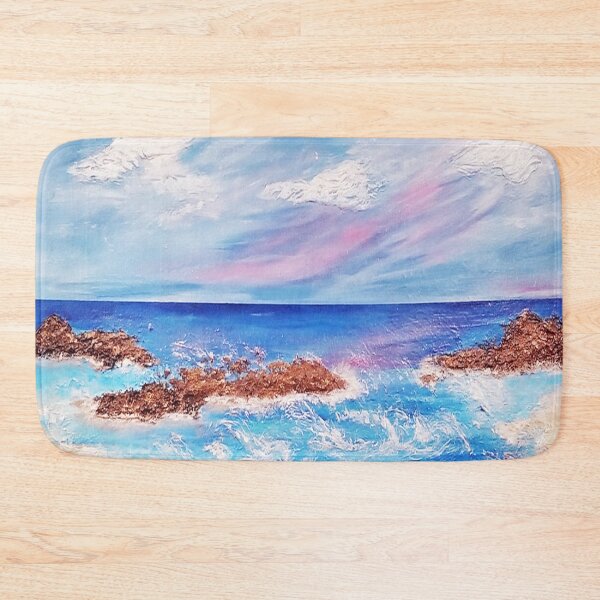 Item preview, Lazy Days of Summer Wavy Beach Artwork  designed and sold by Ilana Khoshsima.