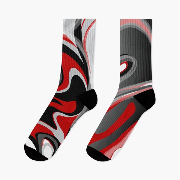 Item preview, Liquify - Red, Gray, Black, White designed and sold by Elsy's Art.