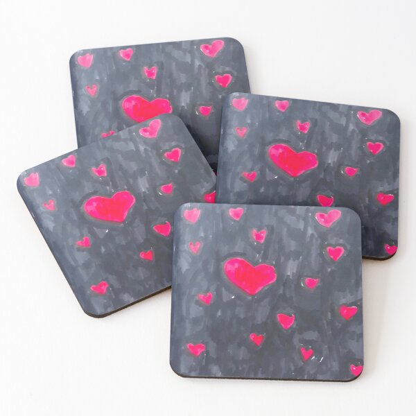 Item preview, Frame made of red hearts designed and sold by Ingahaliullina.