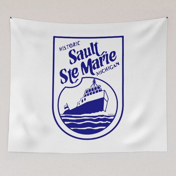 Item preview, sault ste marie michigan flag design designed and sold by cangurojoe.