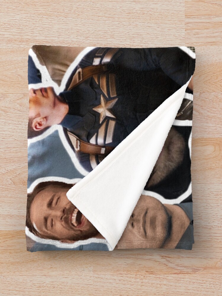 "Chris Evans and Sebastian Stan collage Throw blanket" Throw Blanket by