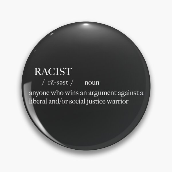 Item preview, Racist Definition - Anti Woke - Funny Conservative Stickers  designed and sold by WeAreRightStore.