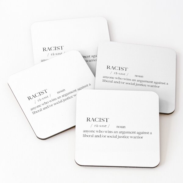 Item preview, Racist Definition - Anti Woke - Funny Conservative Stickers  designed and sold by WeAreRightStore.