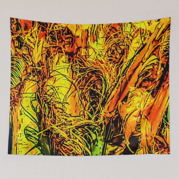 Item preview, Palm Peeling Bark Sunset Orange designed and sold by Designs By YL.