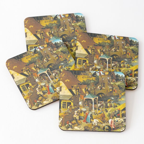 Item preview, The Dutch Proverbs - Pieter Brueghel the Elder designed and sold by brushandframes.